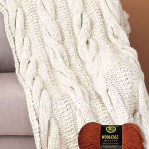 cable knit throw
